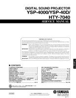 Yamaha YSP-4000 - Service Manual